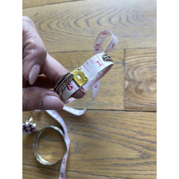 Vintage Navajo Sterling Silver Turquoise Cuff Bracelet Split Shank Stampwork 6 - Picture 8 of 8